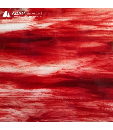 VERRE VITRAIL BORDEAUX SUR CLAIR - WS 41LL