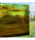 VERRE VITRAIL MARRON ET VERT SUR CLAIR - STREAKY - WS59L