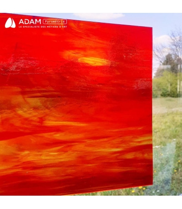 VERRE WISSMACH ROUGE ET AMBRE TRANSLUCIDE - WS11LL