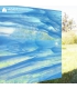 VERRE VITRAIL SPECTRUM BLEU CIEL ET BLANC WISPY - 833-91S VERRE VITRAIL SPECTRUM BLEU CIEL ET BLANC WISPY - 833-91S