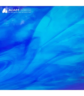 VERRE VITRAIL WISSMACH - MYSTIC BLEU CIEL/BLEU FONCÉ - WS 707LL