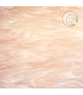 VERRE VITRAIL ET FUSING COE 96 SPECTRUM CHAMPAGNE ET BLANC WISPY - 891-81SF