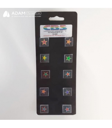 Etoiles dichroïques sur clair - 96 - 10 unités