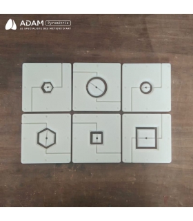 Kit de 6 embouts en téflon pour extrudeuse murale