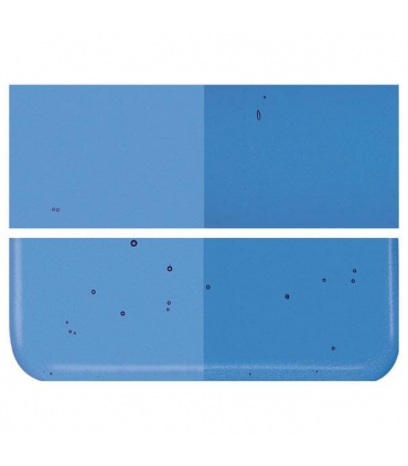 VERRE VITRAIL ET FUSING BULLSEYE - BLEU MOYEN TRANSLUCIDE - 1464-30F