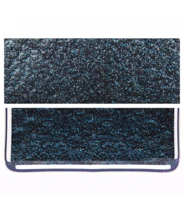 Verre Bullseye BLEU A VENTURINE pailleté - 1140-30F