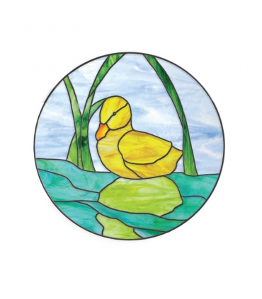 Patron vitrail - Caneton