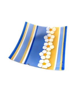 Patron fusing - Assiette fleurs de printemps