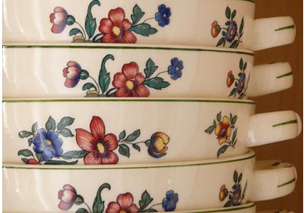 Fours peinture sur porcelaine